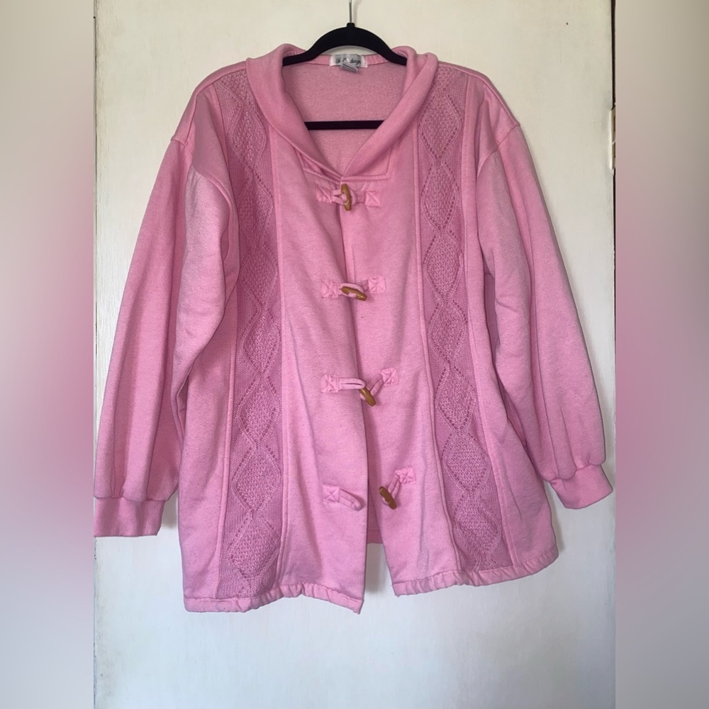 Vintage Sweater Jacket Toggle Button - image 2